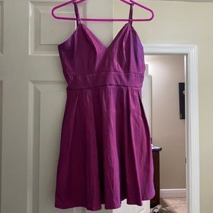 purple shimmery homecoming dress